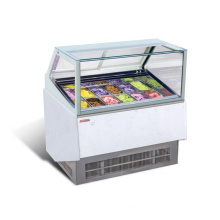 glass door freezer commercial display showcase
